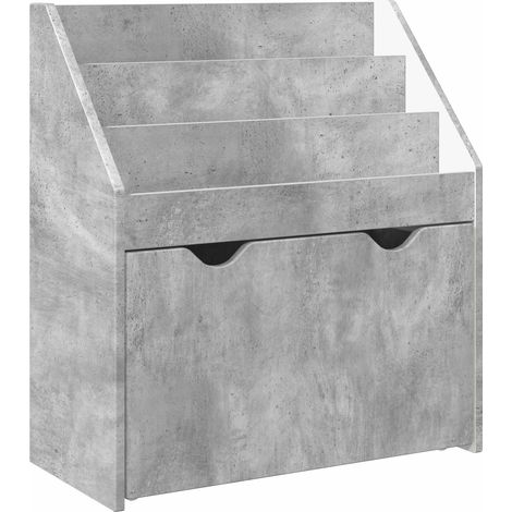 Libreria per Bambini Grigio cemento 60 x 29,5 x 69 cm vidaXL
