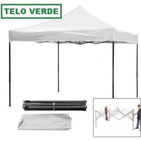 Gazebo Estensibile Vietri 3x3 Metri Colore Verde (1/3)