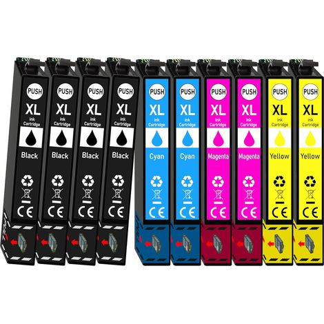 Lot de 10 cartouches d'encre compatibles avec Epson 405XL - WF3820 WF4820 WF7830 (1/5)