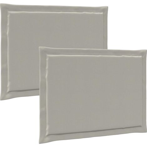 Cuscini per Seduta 2 pcs Grigio Chiaro 47 x 36 x 2 cm vidaXL