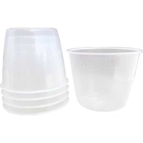 5er-Pack 160-ml-Reis-Messlöffel, transparente Messbecher für Reiskocher und trockene Zutaten, Ersatz-Reisbecher (1/5)