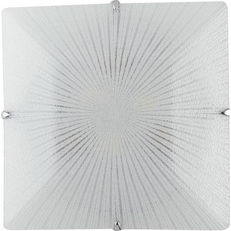 "Plafoniera ISIDE in vetro bianco 40 cm." (1/4)