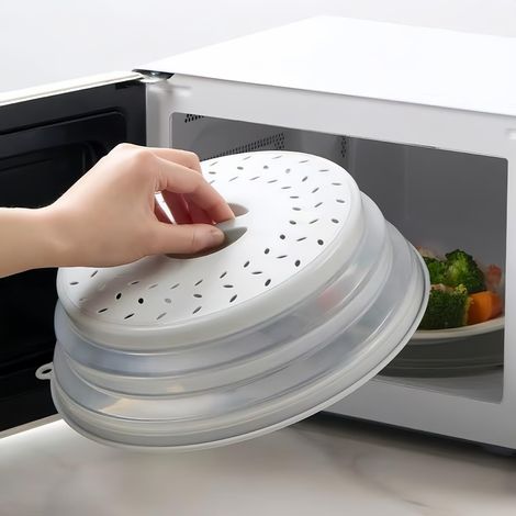 Couvercle alimentaire pliable pour micro-ondes de protection contre les éclaboussures, couvercle de protection contre les éclaboussures pour nourriture (1/5)