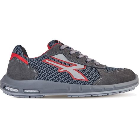 Chaussures de sécurité basses SKAT ESD PLUS S1P SRC - Gris/Rouge 45 (1/3)