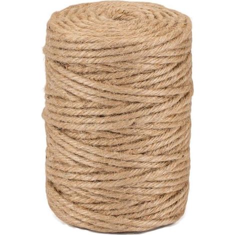 Ficelle Jute Naturelle Ø5mm - Rouleau 100m Cordeline CJN33 - Pour Décoration, Jardinage, Artisanat - 100% Naturel et Écologique (1/5)