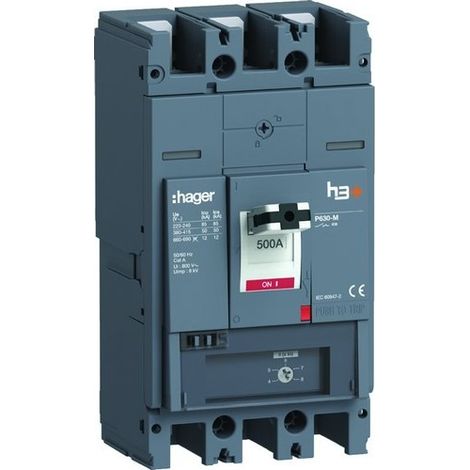 Disjoncteur h3+ P630 MAG 3x500A 50kA - HAGER HMW500BR