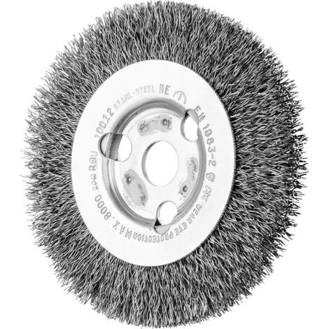 PFERD TOOLS Rundbürste schmal ungezopft RBU Ø100x12x14 mm Bohrung Stahl-Draht-Ø0,30 2 Stk (1/5)