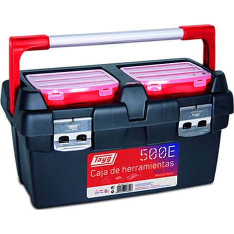 Cassetta portautensili 295x500x270 mm nera/rossa polipropilene 5 scomparti 500-E by Tayg TAYG 166006TAY (1/2)