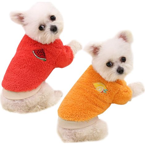 Pull Pour Chien - Polaire Douce Et Chaude - Hiver Maison Et Promenade - Lot De 2 Pièces (1/5)