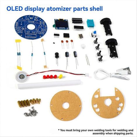USB humidificateur electronic DIY soudage kit circuit planche OLED affichage (1/5)