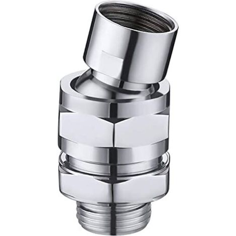 Pommeau de douche pluie rotule réglable pommeau de douche pommeau de douche en laiton aérateur de douche raccord pour pommeau de douche raccord de douche G 1/2 chrome poli,