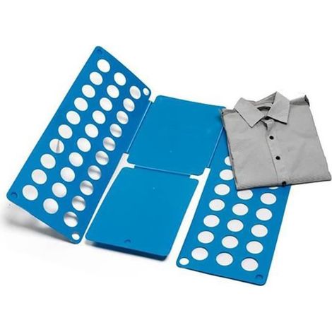 Plaque de pliage du linge plieur de vêtements bleu pratique rapide