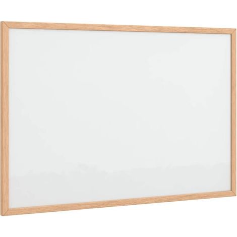 Lavagna magnetica con cornice in legno di pino 60x40 cm