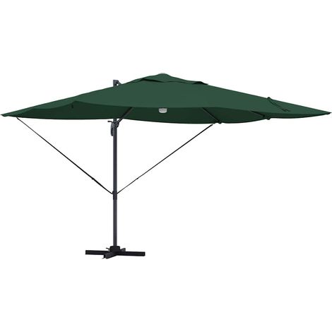 Parasol Vert 351 x 250 x 253 cm Polyester et Aluminium (1/5)
