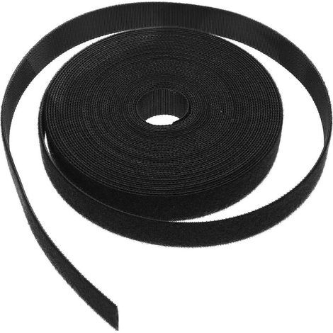 1 rouleau de ruban auto-agrippant, ruban adhésif pour la gestion des câbles, attaches pour plantes-1000X2cm-Black (1/3)