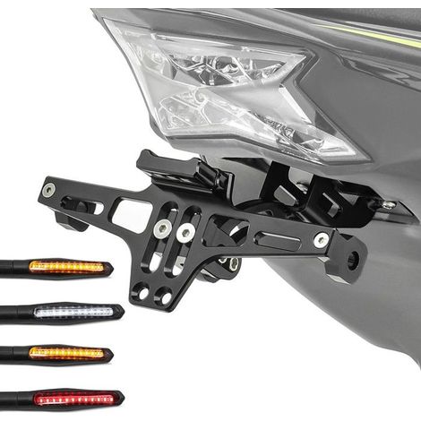 Kennzeichenhalter + Blinker für Kawasaki Z 900 / 650 NH4