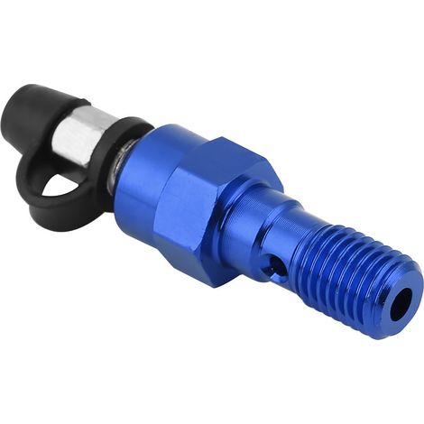 Pompe de frein universelle pour roues avant et arrière de moto, monotube haut de gamme, filetage 1,25 (vendue à l'unité) (bleue) (1/5)