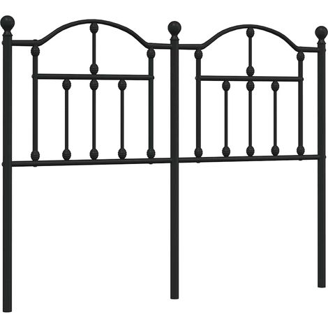Maison Exclusive - Cabecero de repuesto de metal negro 120 cm (1/5)