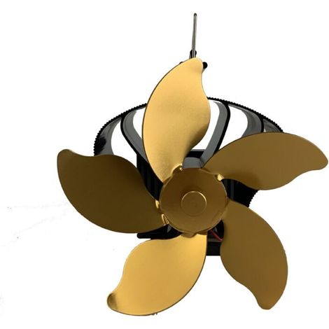 Ventilateur de poêle à bois-ventilateur de cheminée à énergie thermique à 5 pales-ventilateur silencieux pour poêle à bois/cheminée (support mural) (1/4)