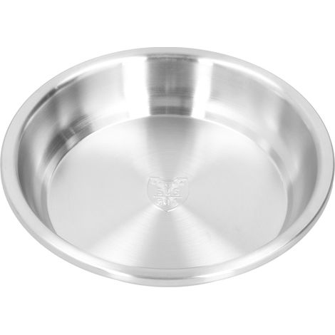 Assiette creuse acier inoxydable robuste pour salade soupe service vaisselle cuisine maison 24 cm (1/5)