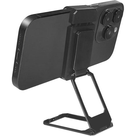 Support pliable pour téléphone portable, tablette ou téléphone portable, idéal pour regarder la télévision, argent et blanc. (1/5)