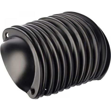 YMYNY, 12 Pieces Vintage Shell Style Drawer Pulls for Kitchen Cabinets, Vintage Bent Iron Cupboard Door Handles, 8.2 cm x 3.5 cm, Black