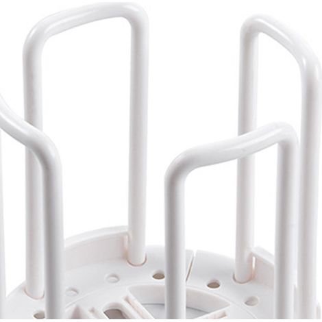 Support égouttoir rétractable en plastique blanc, simple range-baguettes pour cuisine, organisateur de rangement