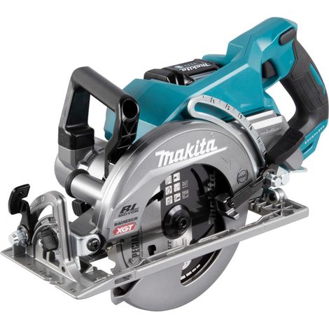 Makita – Scie circulaire sans fil 40V XGT 185 mm – Moteur Brushless – Capacité de coupe 65 mm à 90° – Avec batterie 4Ah et chargeur rapide (1/4)