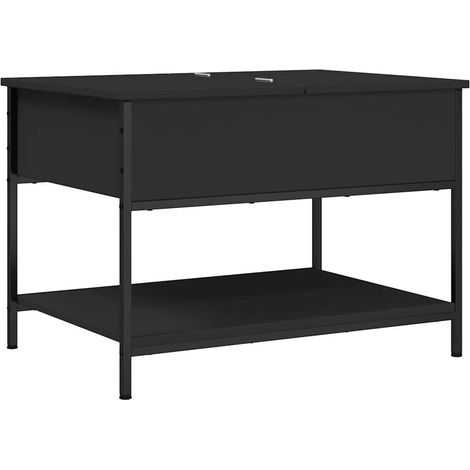 Maison Exclusive - Couchtisch Schwarz 70x50x50 cm Holzwerkstoff u (1/5)