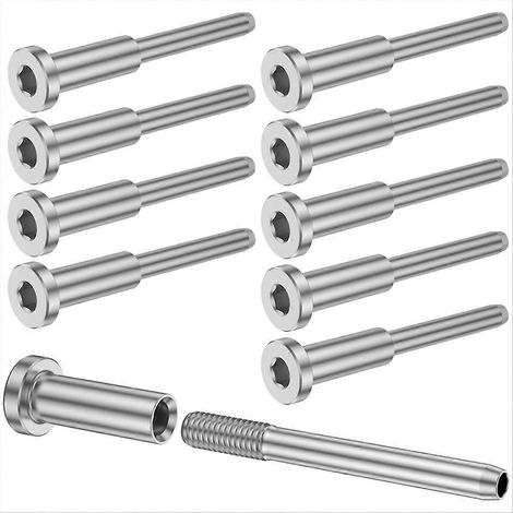 10-teiliges Set für Kabelgeländer, Crimp-Endkappen für Kabelgeländer (1/5)