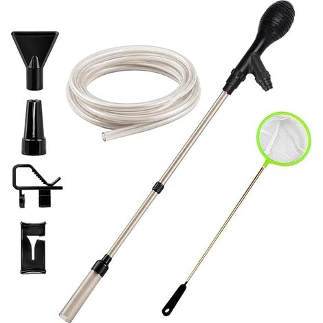 Aspirateur Aquarium Nettoyage Comprend 1 Filet Sable Aquarium (1/4)