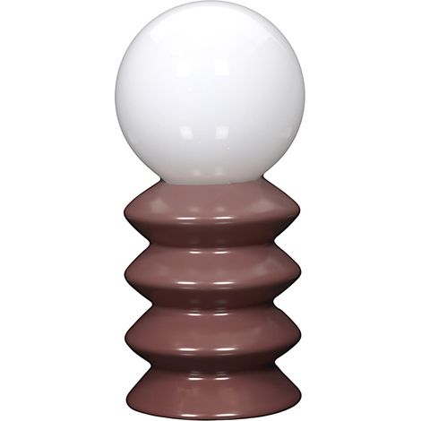 Lampe LED en Céramique "Sphera" 21cm Terracotta (1/4)