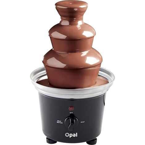 Ensemble à fondue électrique à de fontaine de chocolat-Acier inoxydable-3 étages -500ml-90W-de grande taille avec base de marmite à chaud