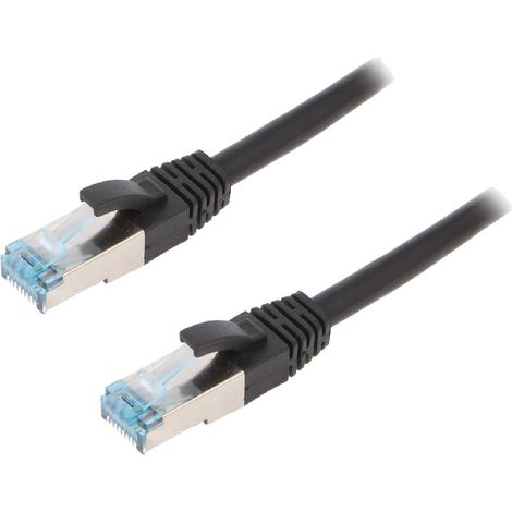 Cable reseau RJ45 male S-FTP Cat 6a noir - 40m