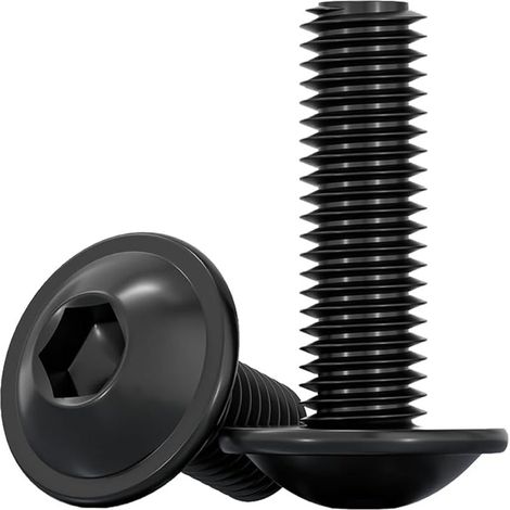 Vis à Tête Cylindrique à Six Pans Creux, M8x20mm Boulon à Tête Hexagonale Acier Inoxydable A2 V2A Vis à Métaux pour Les Connexions Mécaniques, Noir, 10 Pièces (1/5)