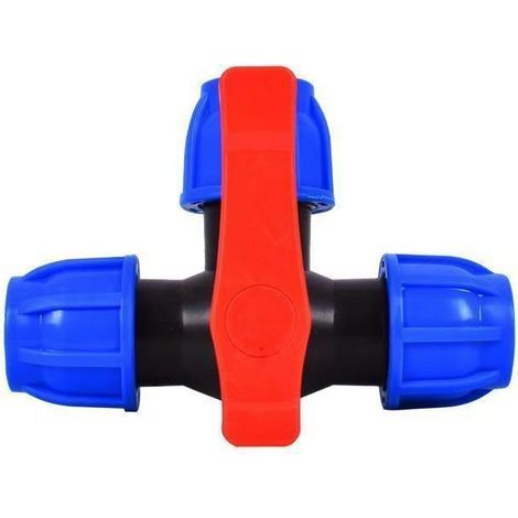 Raccords de tuyauterie à trois voies à connexion rapide en plastique de 32 mm à 32 mm adaptés aux tuyaux PPR, PE, PVC et autres, accessoires d'arrosage de jardin (1/4)