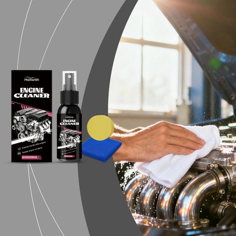 Motorreiniger zur Entfernung von Kohlenstoffablagerungen in Automotoren und Kraftstoffsystemen – 50-ml-Flasche + 1 Schwamm + 1 Tuch/Box -- DTEKGAZ (1/5)