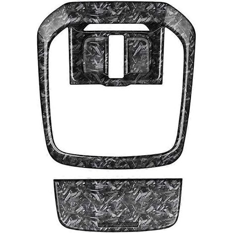 Cadre de lampe de lecture avant pour voiture, autocollant de garniture de boîte à lunettes pour Subaru Forester 2025, accessoires intérieurs, motif CForging (1/5)