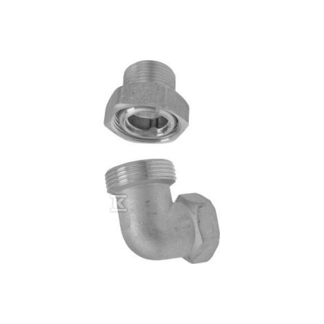 Raccord en laiton 1/2" coudé avec joint torique