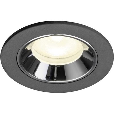 Spot encastré Numinos XS noir/chrome 4000K - 55 deg - 1009315