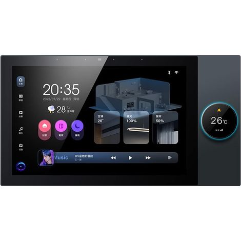 Panneau de commande pour maison intelligente, variateur de 10 pouces et lecteur de musique de fond, interrupteur de minuterie de contrôle avec application Tuya Smart Life pour appareils intelligents