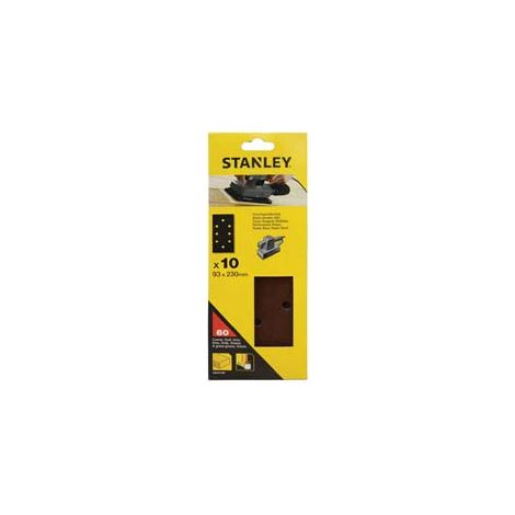 SET 10 FOGLI ABRASIVI PER LEVIGATRICE ORBITALE- - grana 150 (STA31110) - 1 blister STANLEY