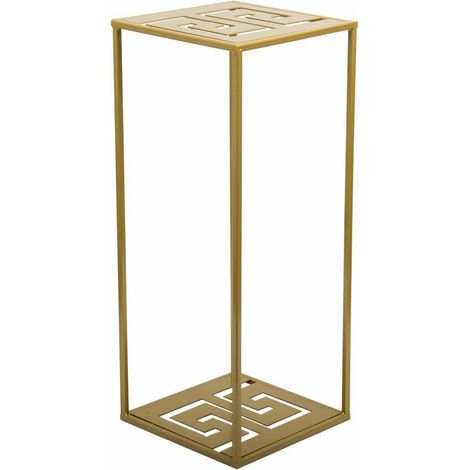 Supporto per fiori moderno da terra, 60 cm, colore oro.