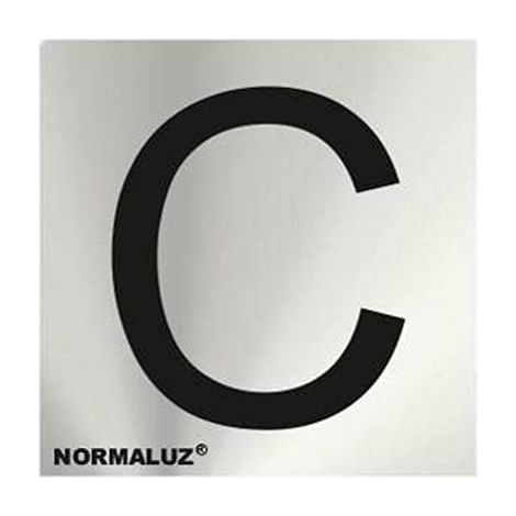 Señal letra c acero inox adhesiva 5cm rd717139 (1/2)