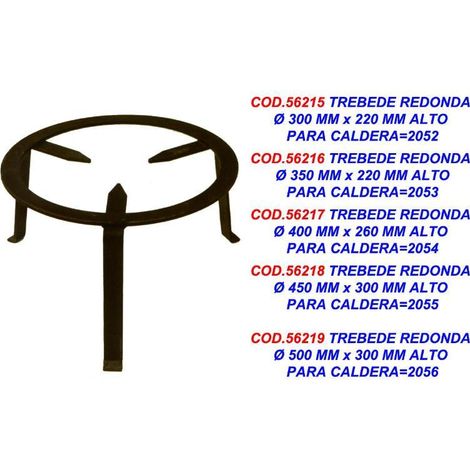 trebede finstock redonda caldera ø   450 mm x 300 mm alto   2056