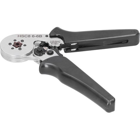 Pince à sertir miniature auto-ajustable pour fils, outil de sertissage manuel 0,25-6 mm² AWG23-10 HSC8 6-6B