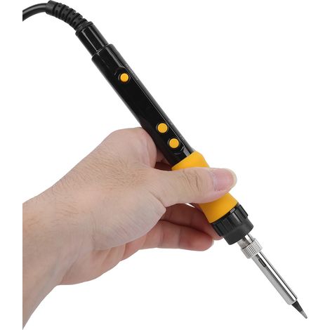 Elektrischer Lötkolben mit interner Temperaturanzeige und Digitalanzeige SQA110, gelb, 110 W, EU-Stecker, 220 V (1/5)