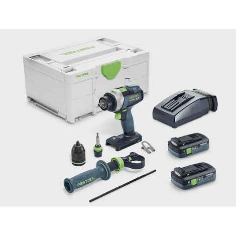 Perceuse-visseuse à percussion sans fil Festool QUADRIVE TPC 18\/4 TBX4,0 I-Plus