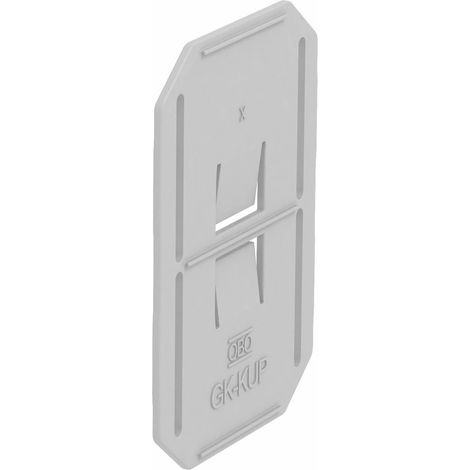 OBO Bettermann Acoplamiento para GK 64x90mm acrilonitrilo butadieno estireno gris claro RAL 7035, 6274650