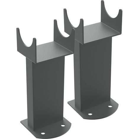 Floor Mounting Feet Support Legs Kit for Flat Panel Designer Radiator Anthracite (1/2)